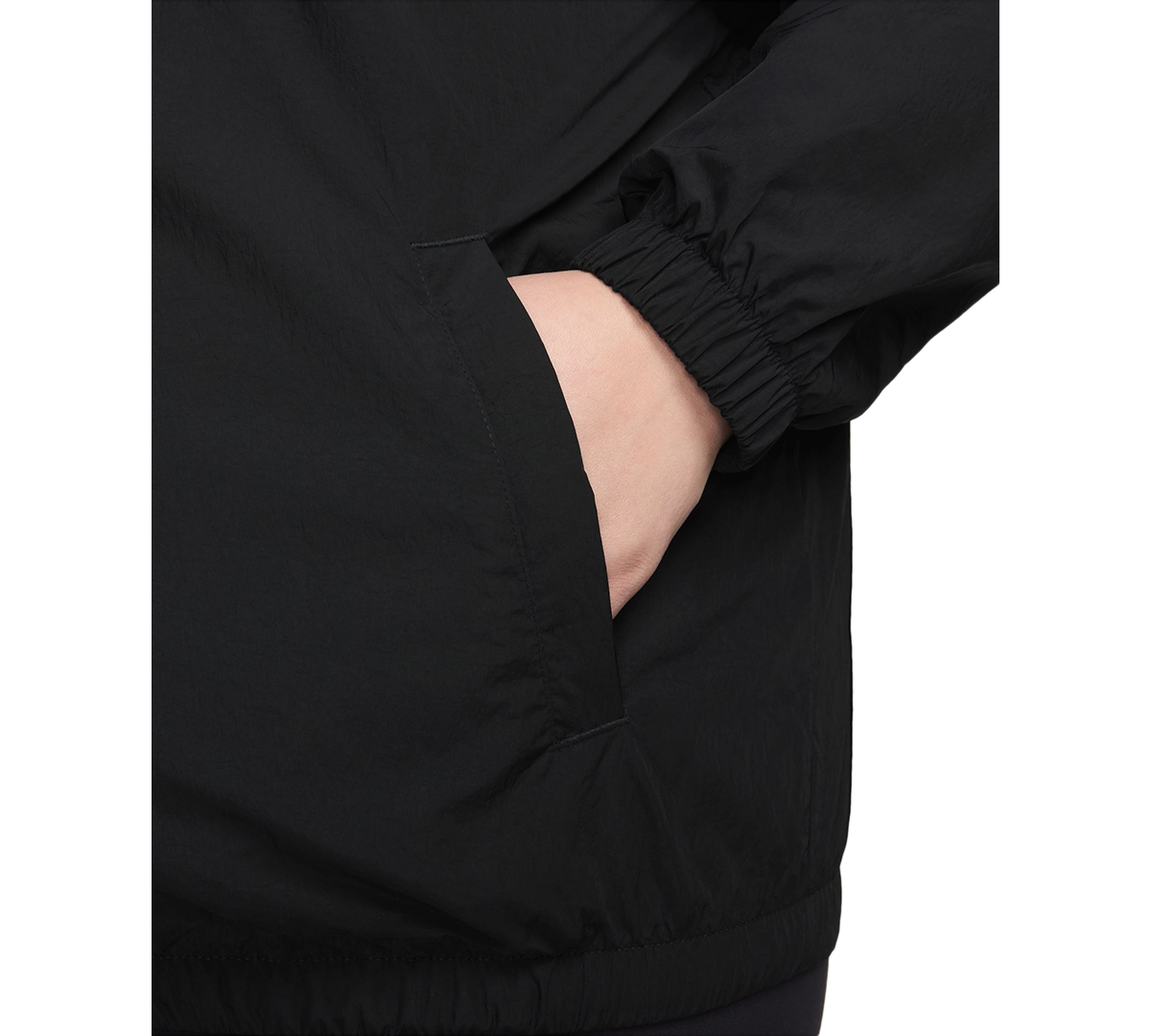 Nike Plus Size Windrunner Loose Uv Woven Full-Zip Jacket -white