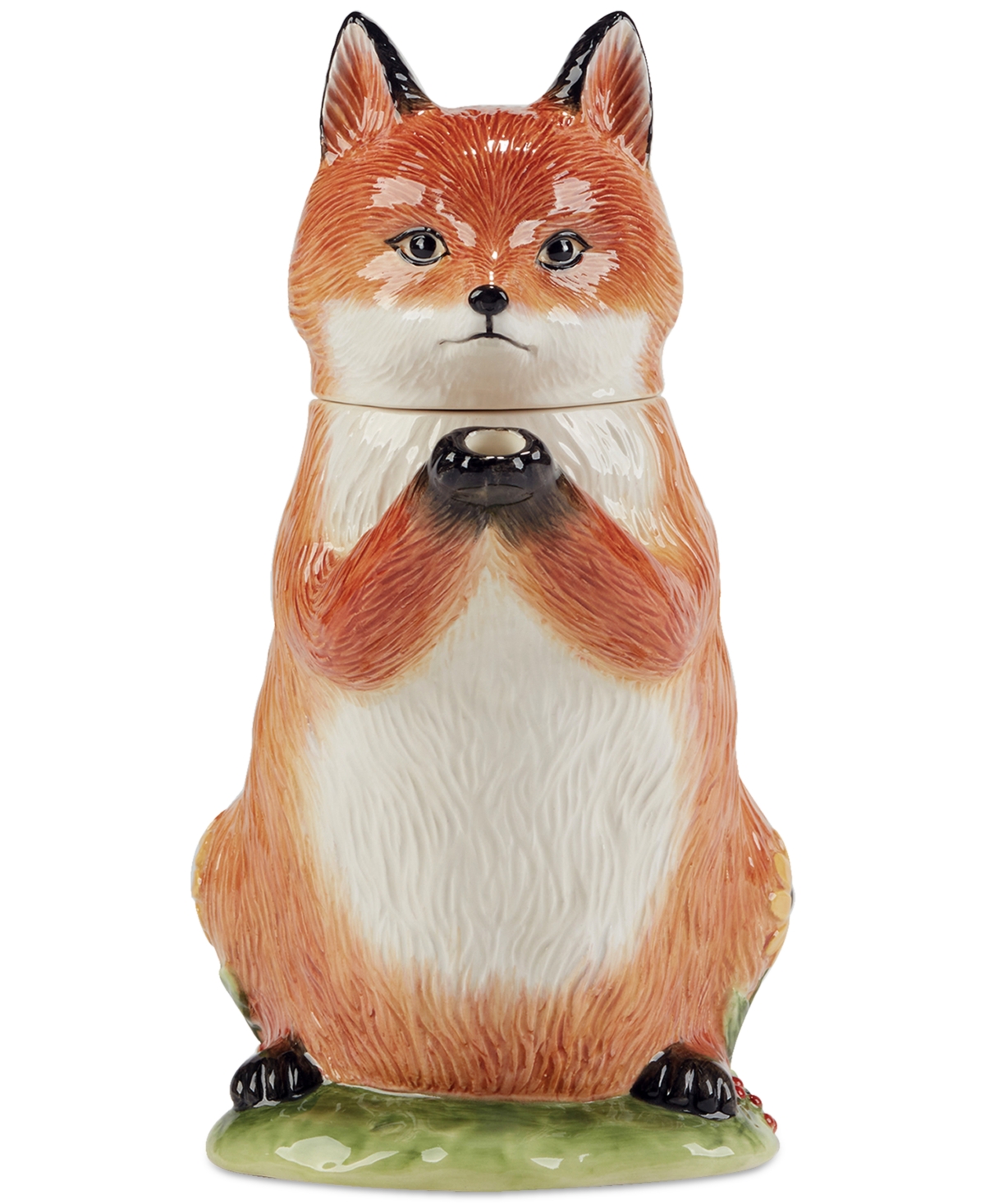Certified International Woodland Critters 3-d Fox Teapot In Micscellan