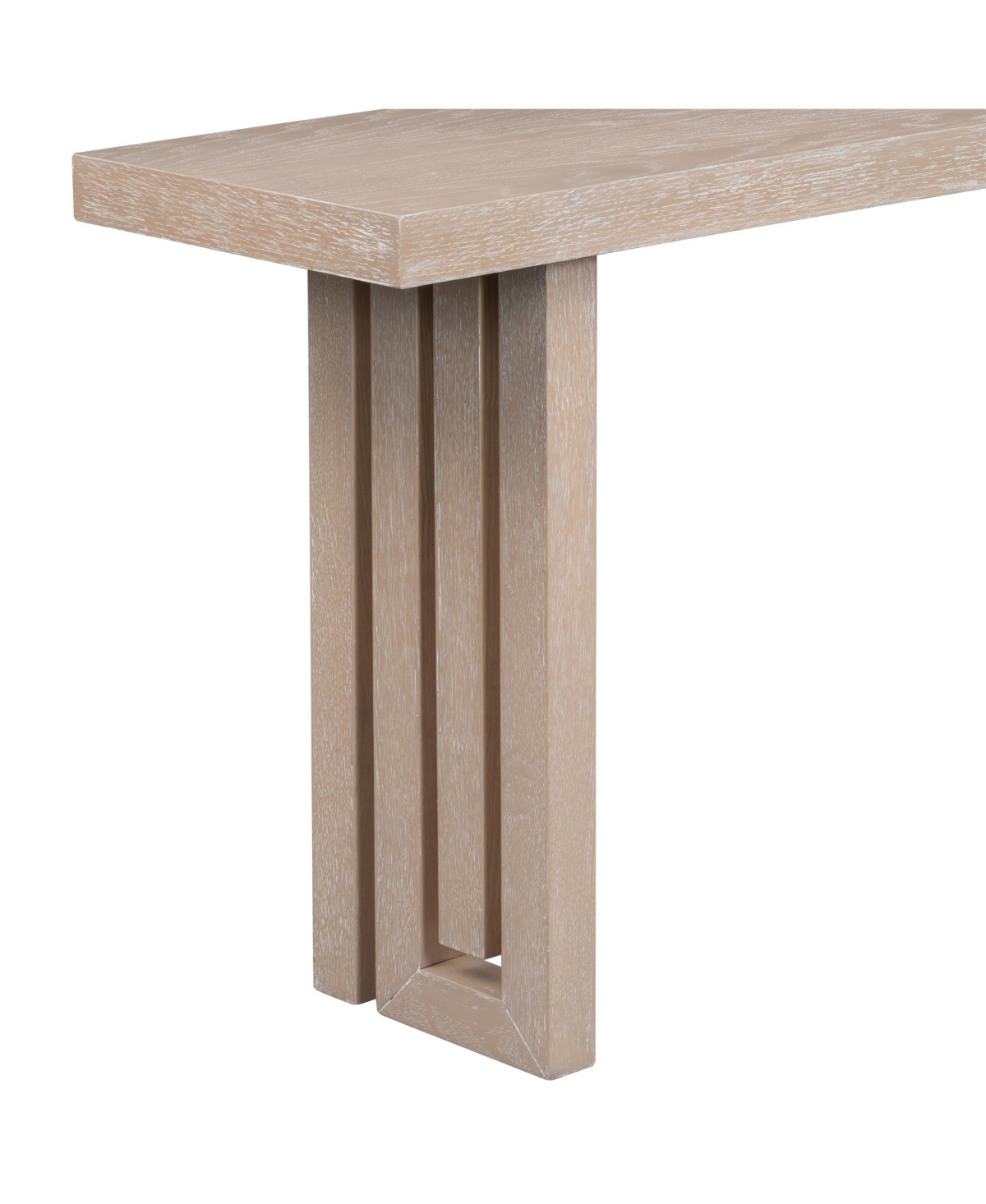 Streamdale Oak Veneer Console Table with Distinctive Sides