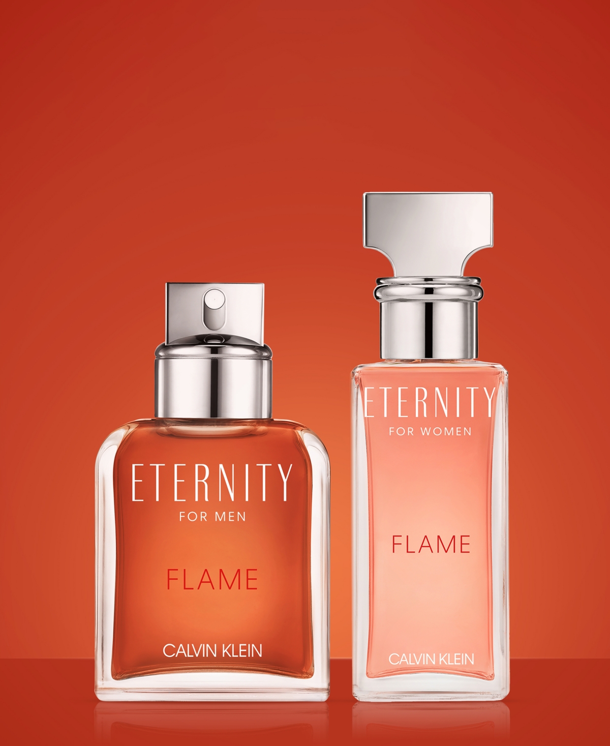 Calvin Klein Men's Eternity Flame Eau De Toilette, 3.4 Oz. In Orange