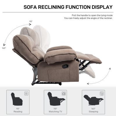  Oversized Push-Back Recliner with Super Soft Fleece