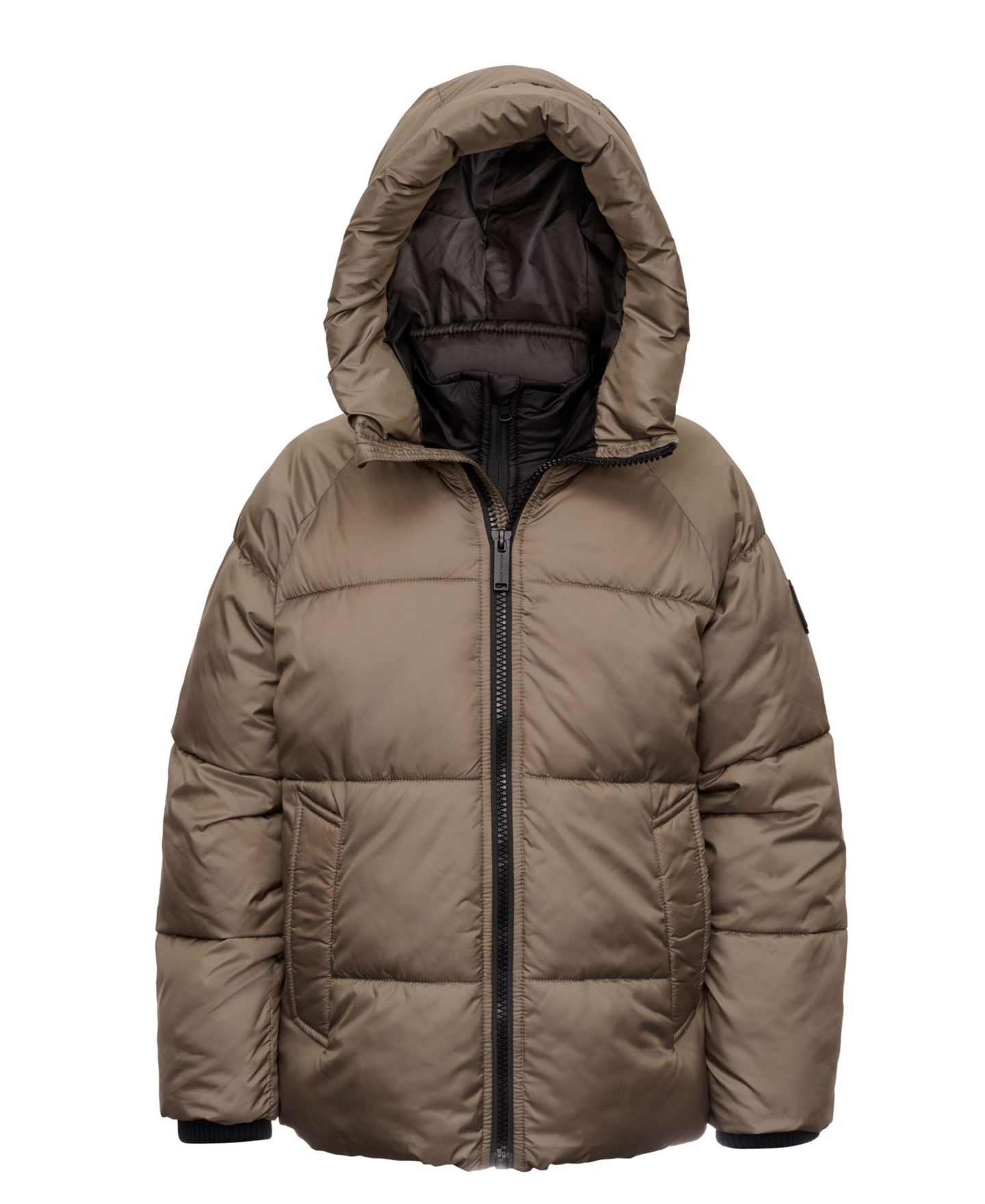 Куртка Michael Kors Puffer with Bib для мальчиков, цвет: Каштановый — фото 1