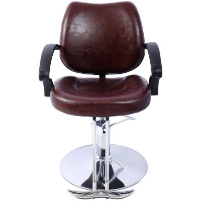 Heavy-Duty Salon Chair with Hydraulic Pump and Barber Cape