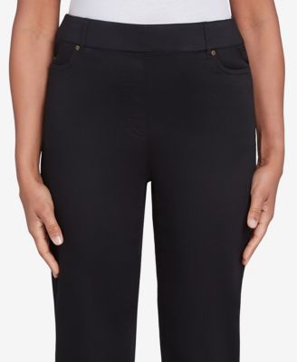 Women's Harvest Moon Super Stretch Faux Fly Denim Medium Length Pants