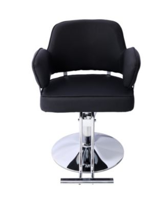 Streamdale Hydraulic Barber Chair with Wide Seat and Stainless Steel Footrest