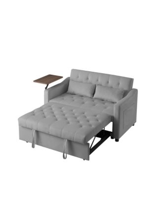 Modern Velvet Sofa Bed with Adjustable Positions