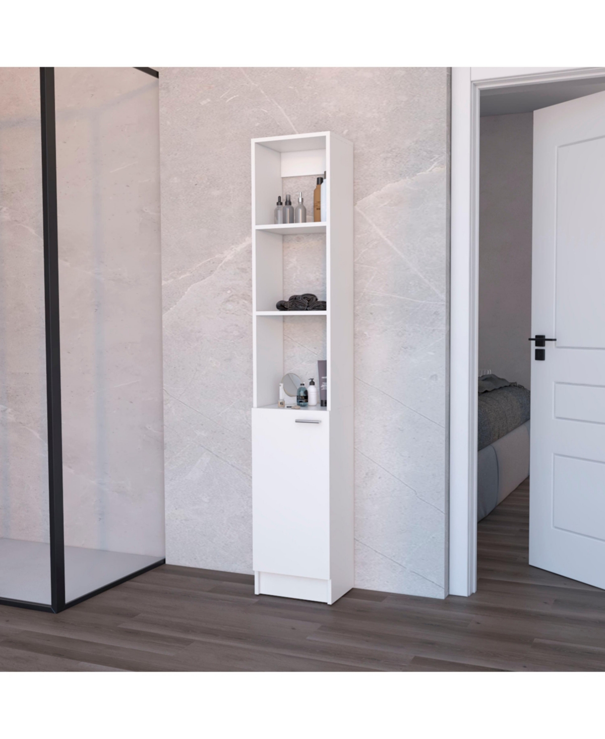 Brenda Linen Cabinet - White