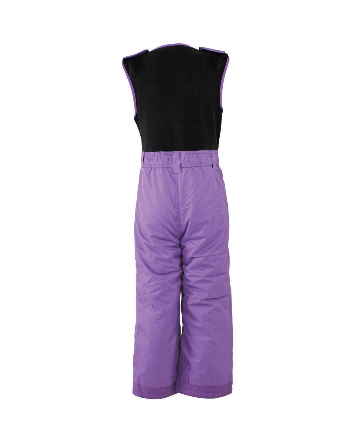 Hudson Baby Toddler Boys Unisex Snow Bib Overalls with Fleece Top,- Purple