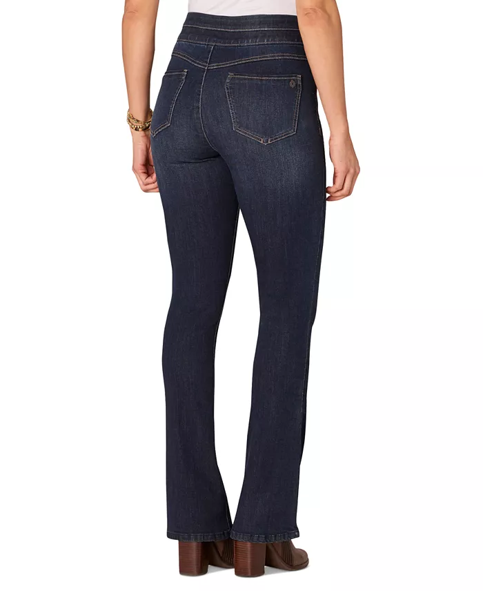 Petite "Ab"solution Pull-On High-Rise Bootcut Jeans - thumbnail 2