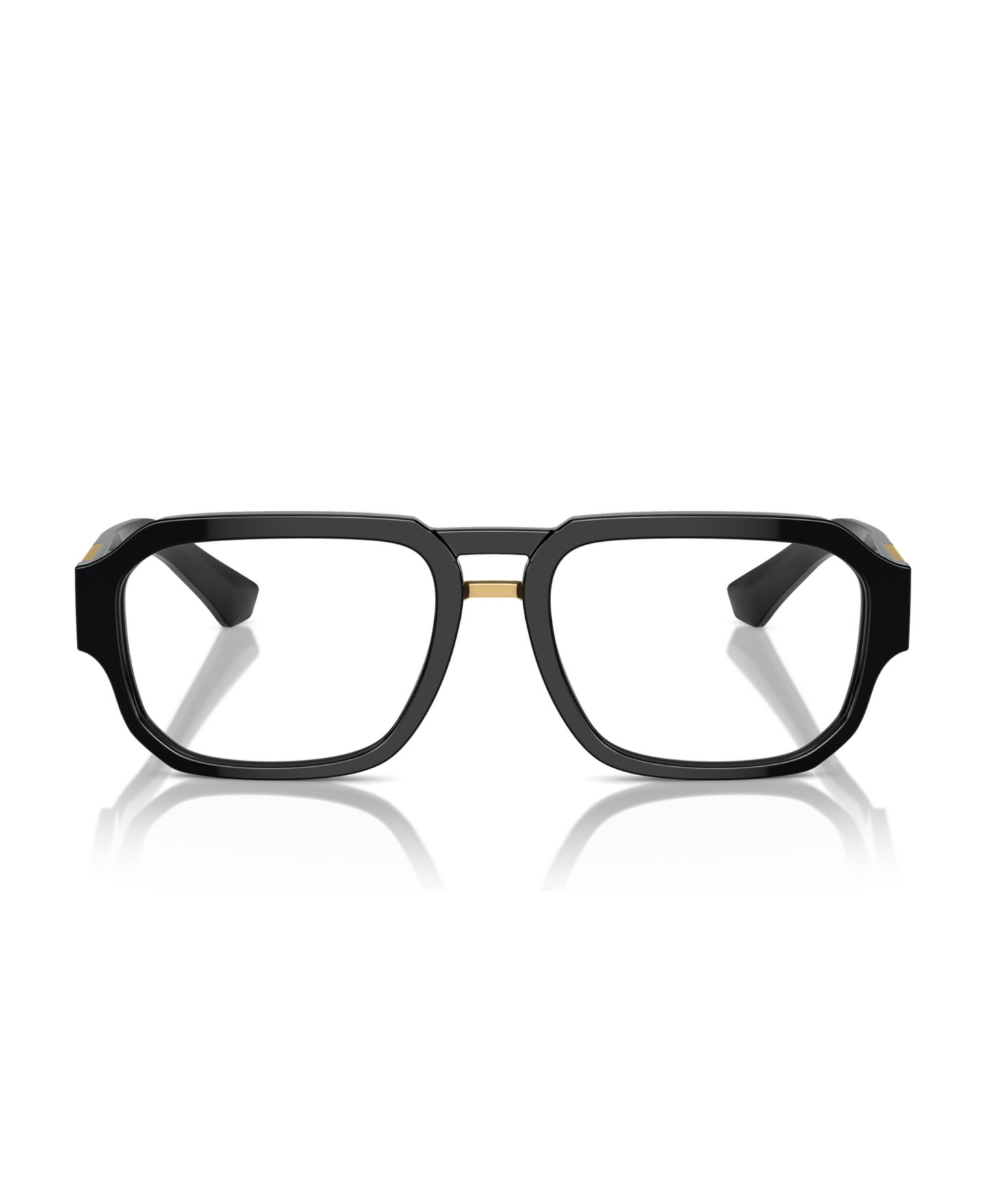 Мужские очки Dolce&Gabbana Man Pilot/Aviator Plastic DG3389 Eyeglasses, цвет: Чёрный — фото 5