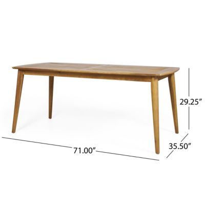 Streamdale  Furniture Acacia Wood Dining Table, 71" Wide