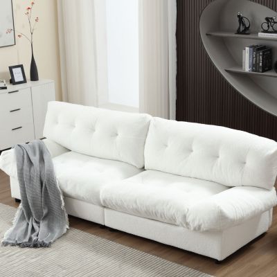 Cloud Style Teddy Velvet Sofa for Living Room
