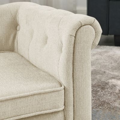 Streamdale Elevated Dog Sofa Bed for Medium and Large Dogs, Beige