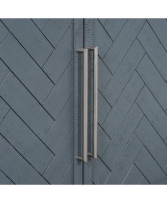 Pine Veneer Storage Cabinet with Adjustable Shelves