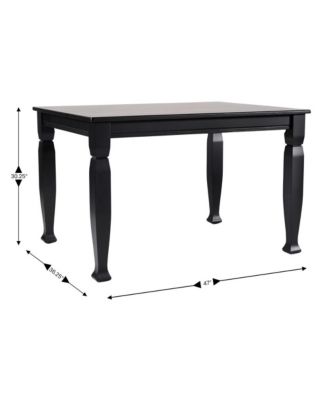 Finnley Wooden Dining Table With Sculpted Legs