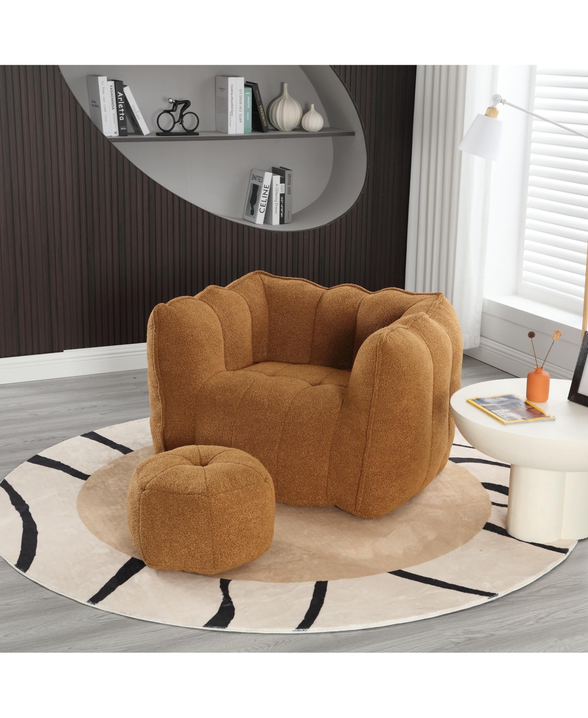 Simplie Fun Cozy Bean Bag Chair for Comfort and Relaxation