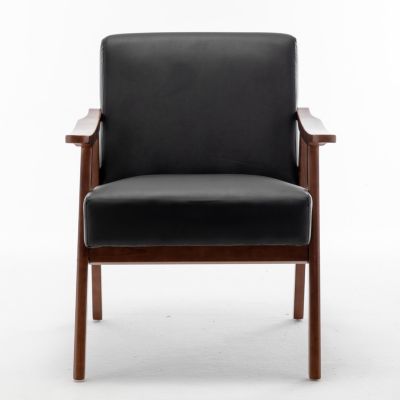 Streamdale  Single Unit  Upholstered Fabric  Wingback Design, Mid-Century Modern Style Accent Chair