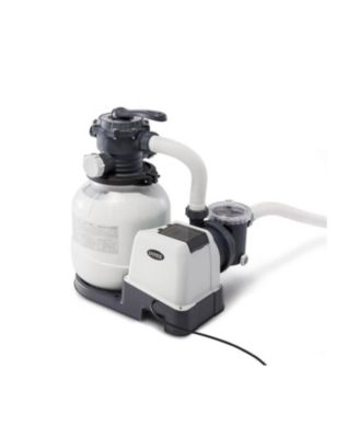 2100 GPH Above Ground Pool Sand Filter Pump w/ Deluxe Pool Maintenance Kit