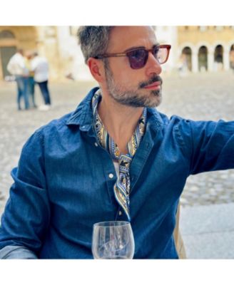 Capri - Hand Rolled Silk Neckerchief for Men