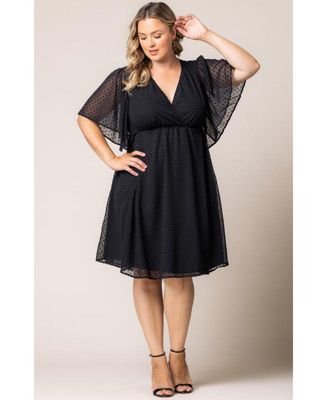 Plus Size Florence Flutter Sleeve Dress