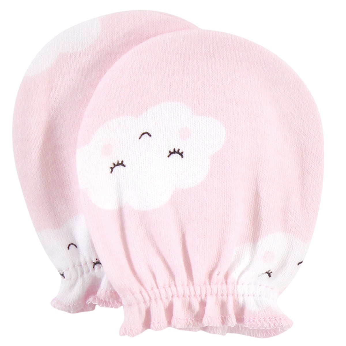 Hudson Baby Baby Girls Hudson Cotton Scratch Mittens, Enchanted Forest, 0-6 Months
