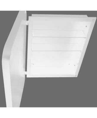 Recessed Metal Medicine Cabinet with Mirror and Shelves