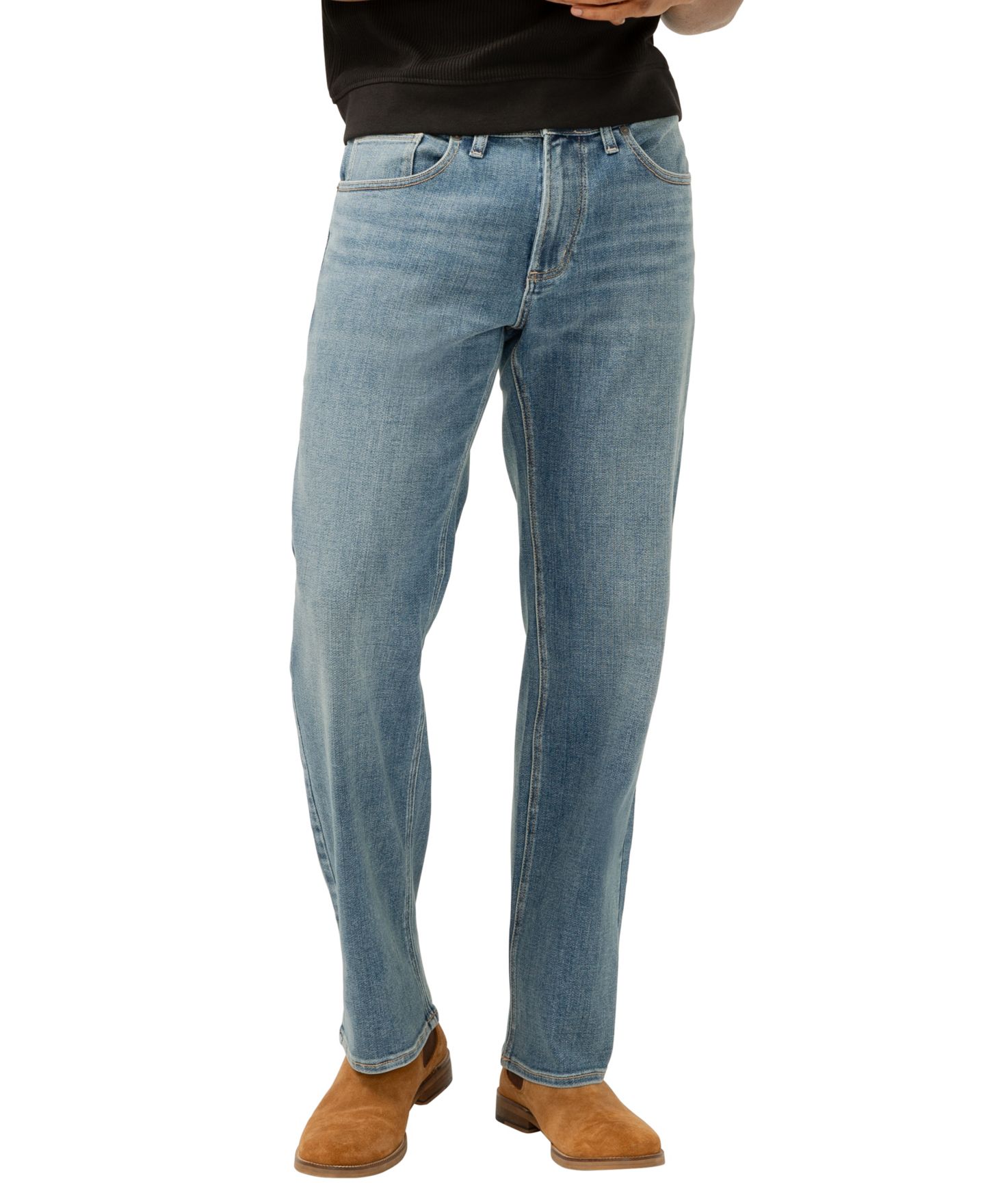 Мужские джинсы Silver Jeans Co. Gordie Relaxed Fit Straight Leg, цвет: Индиго — фото 1