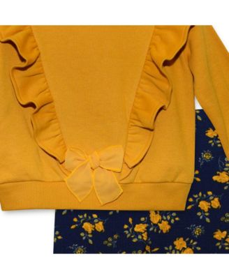 Baby Girls long sleeve top and Leggings, 2 piece Set