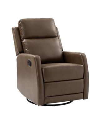 Donat Faux Leather Swivel Recliner