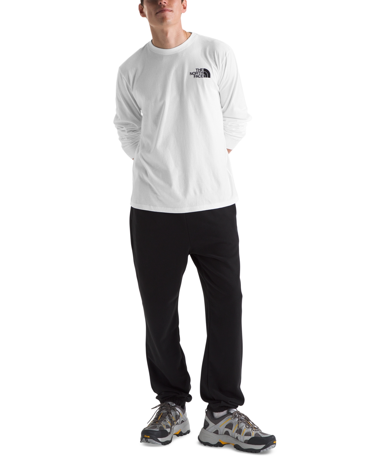 The North Face Men's Brand Proud Long Sleeve Crewneck Logo Graphic T-Shirt -art