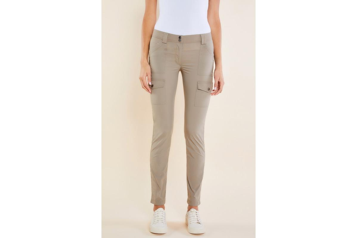Anatomie Women's Kate Skinny Cargo Pant In Khaki
