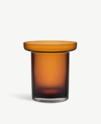 8" Limelight Low Crystal glass Vase