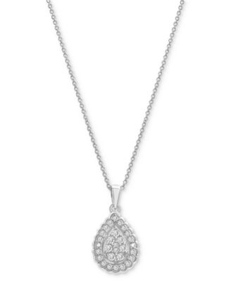 Brand shops new Macys diamond pendant necklace