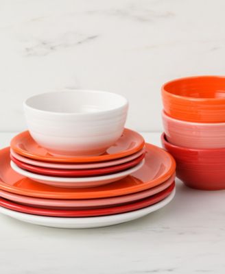 Sunset Horizon Bistro Coupe 12 Pc. Dinnerware Set, Service For 4