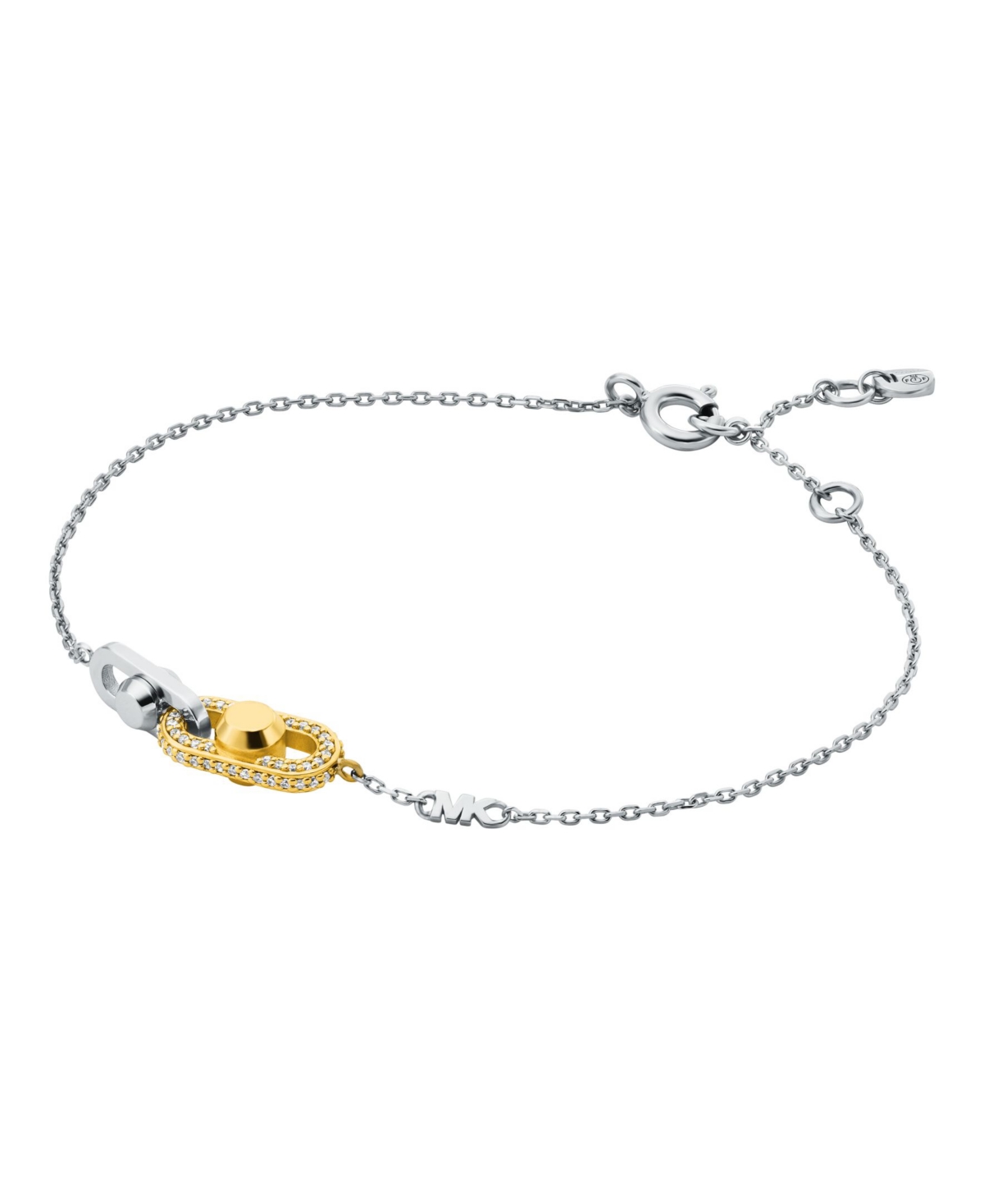 Two-Tone Sterling Silver Astor Link Chain Bracelet - Two tone