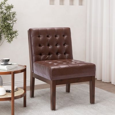 Streamdale Upholstered Waffle-Stitched Contemporary Accent Chair