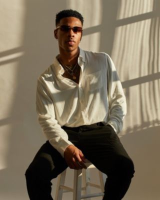 Mens Crete Long Sleeve Button Up Shirt