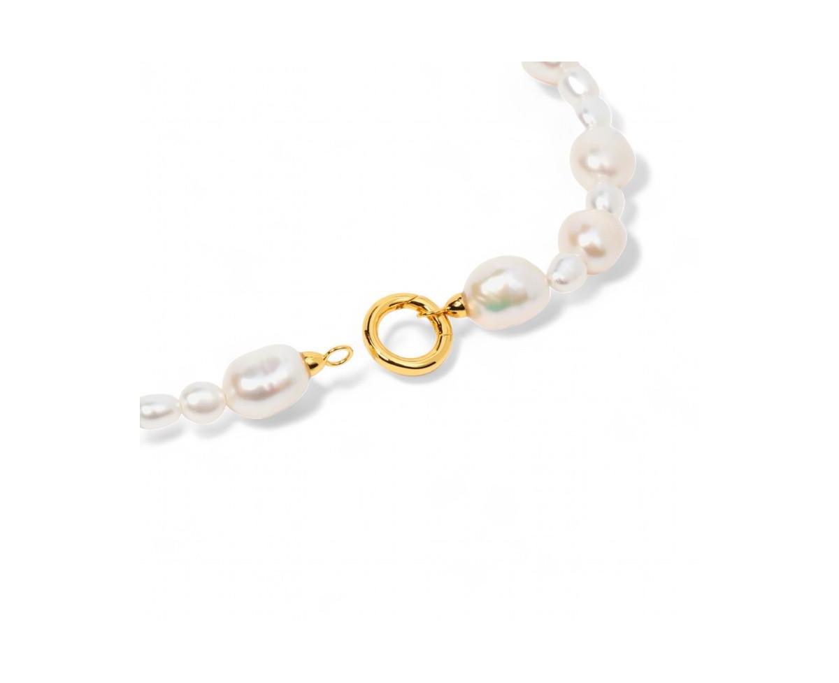 Little Sky Stone Ayla Sterling Silver Irregular Fresh Water BaroqueNecklace - Pearl