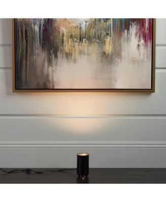 Can Mini Uplighting Indoor Accent Spot-Light Plug-In Floor Plant Home Decorative Art Desk Black Finish 6 1/2" High