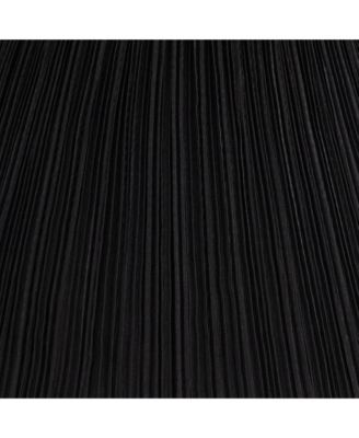 Black Mushroom Pleated Large Empire Lamp Shade 7" Top x 17" Bottom x 11" High x 11.5" Slant (Spider) Replacement with Harp and Finial