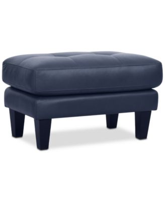 Pezley Leather Ottoman, Created for Macy's
