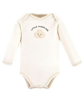 Baby Unisex Natural Cotton Long-Sleeve One-Piece