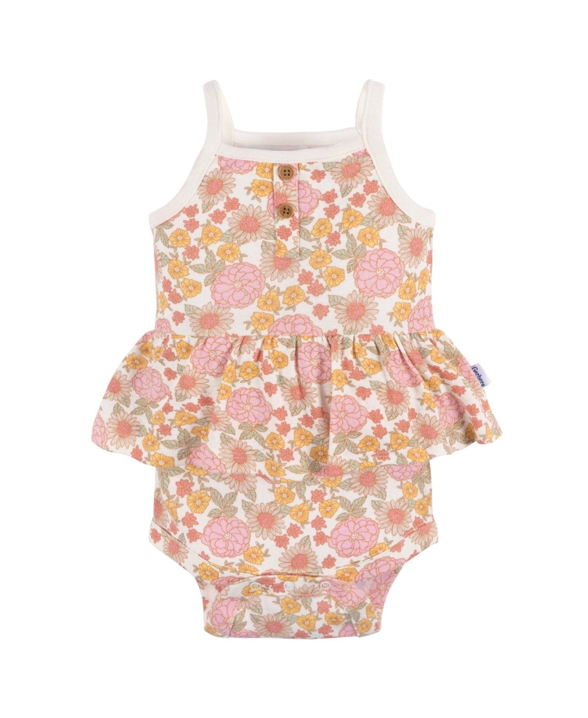 Gerber Baby Girls Sleeveless Onesies Bodysuits, 4 Pack