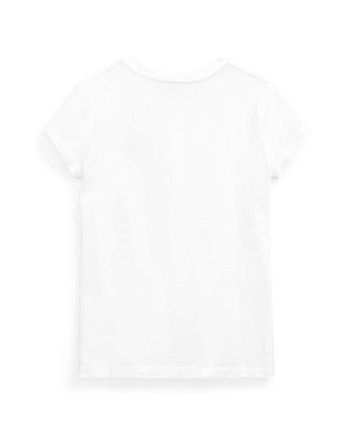 Polo Ralph Lauren Big Girls Cotton Jersey V-neck T-shirt In Refined Navy