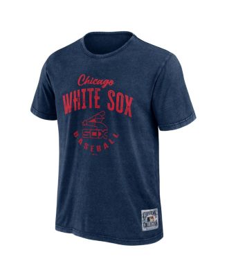Men's Heather Navy Chicago White Sox Cooperstown Collection Washed T-Shirt