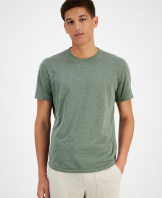 Sun + Stone Men's Aaron Regular-Fit Stripe Pocket T-Shirt Blue Size Large