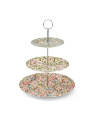 Spode Morris & Co. 3-Tiered Cake Stand - Macy's