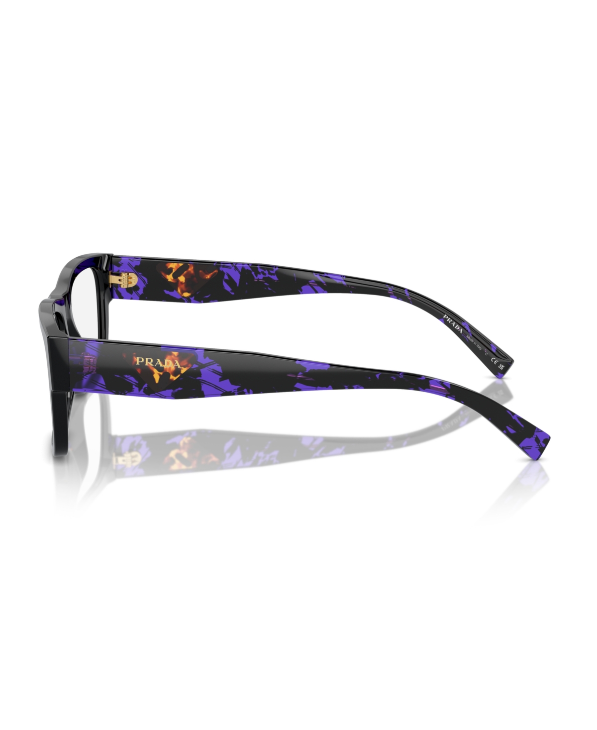Prada Men's Eyeglasses, Pr 15yv In Black