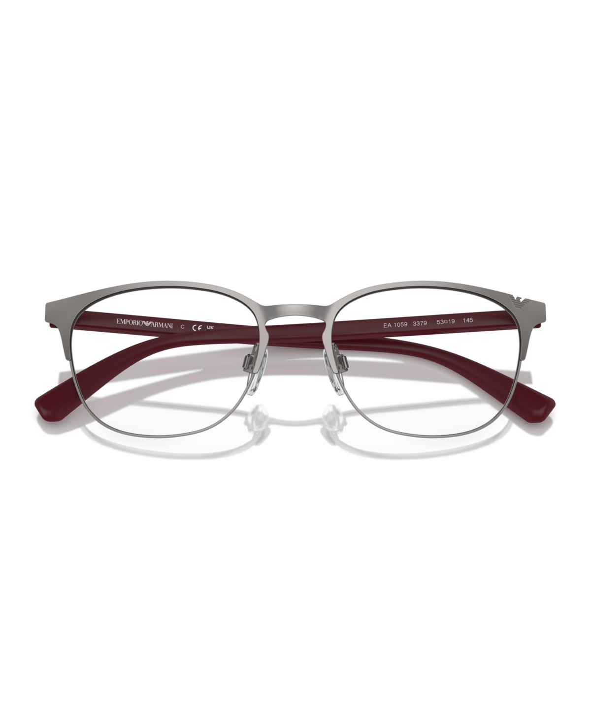 Emporio Armani Men's Eyeglasses, Ea1059 In Matte Gunmetal