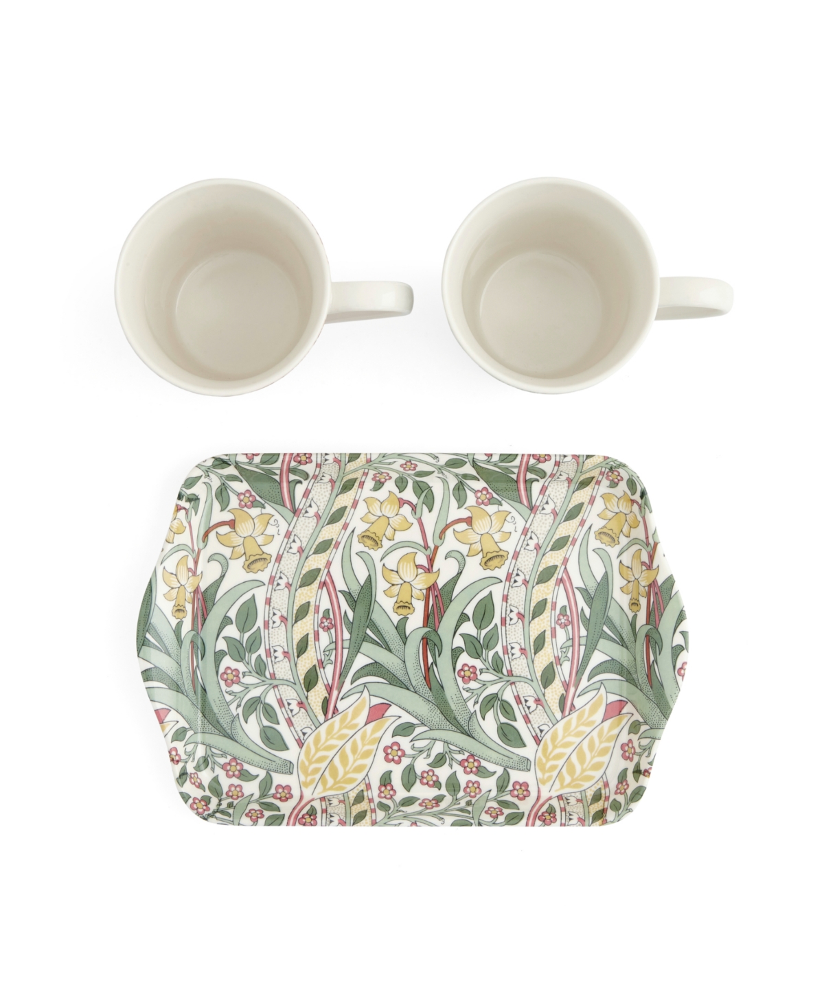 Spode Morris & Co. Mug Tray Set In Multi